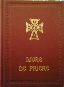 Couverture livre de prière